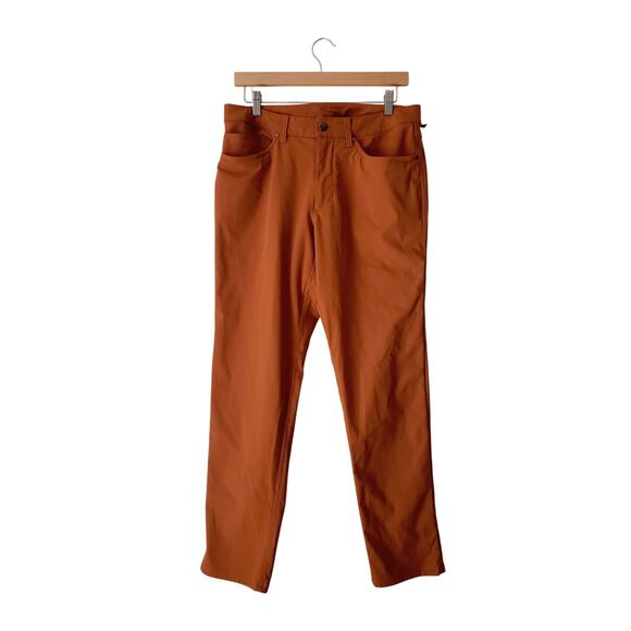 Lululemon ABC Slim Fit Utilitech Pants Brown Men's Size 32 - Picture 1 of 9